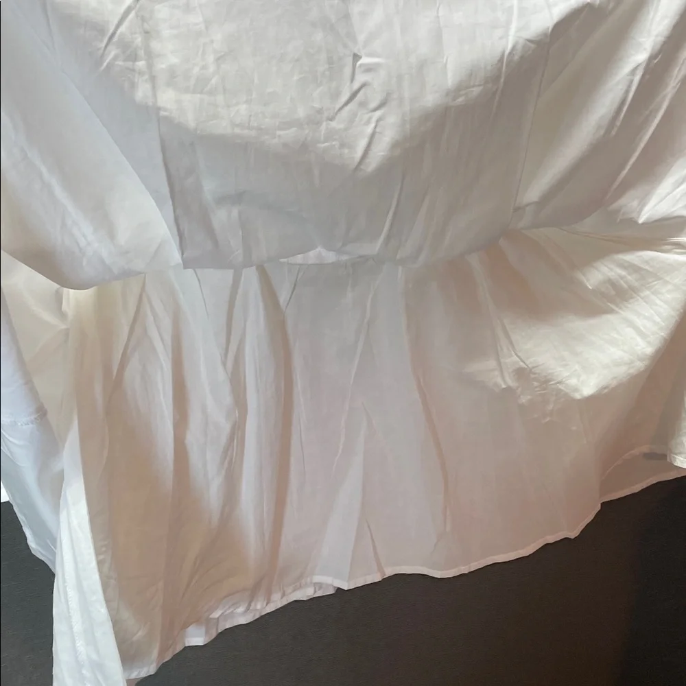Bardot Maya poplinElegant White Long‎ Sleeve shirt Dress